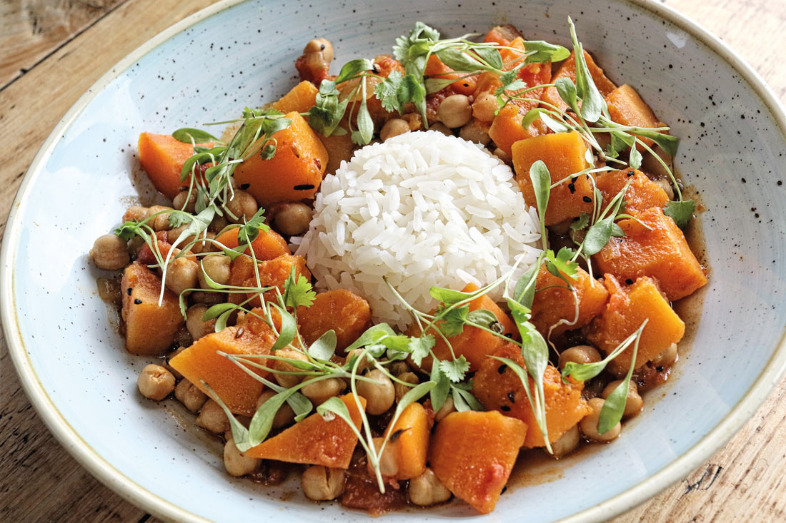 Vegetarian dinner recipes - Butternut squash and chickpea stew