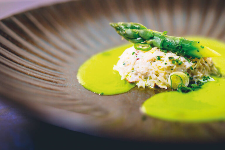 Crab dish by The Galley in Topsham
