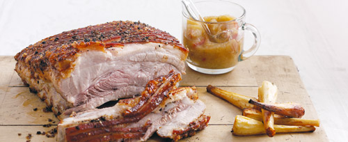 Jamie Oliver's roasted pork belly with Chinese five spice