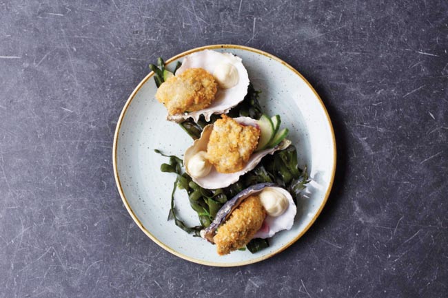 Crispy oysters