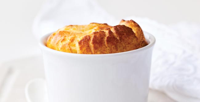 Twice baked goat's cheese souffle recipe