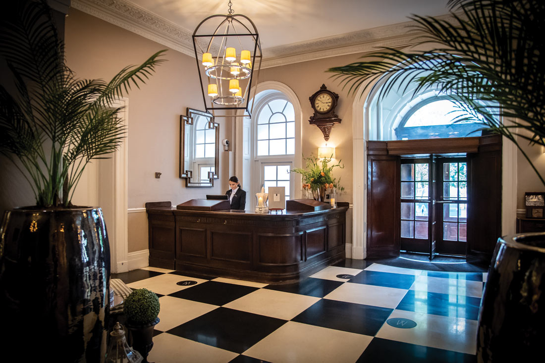 Reception at Queens Hotel, Cheltenham Staycation Guide