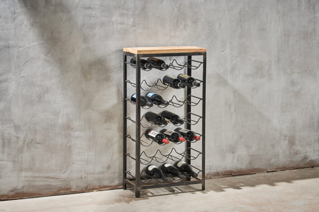 Industrial wine rack - gifts for wine lovers