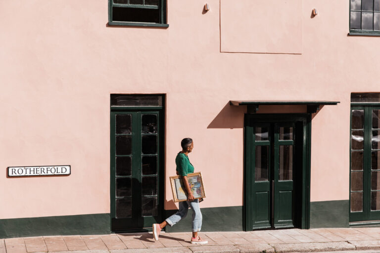 Geetie Singh-Watson outside of The Bull Inn, Totnes