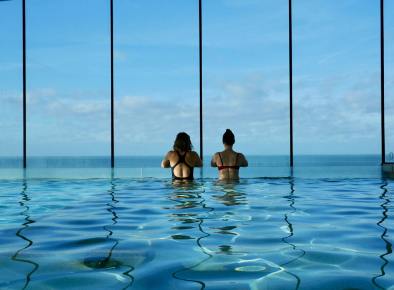 Swim and dine experience at Watergate Bay Hotel