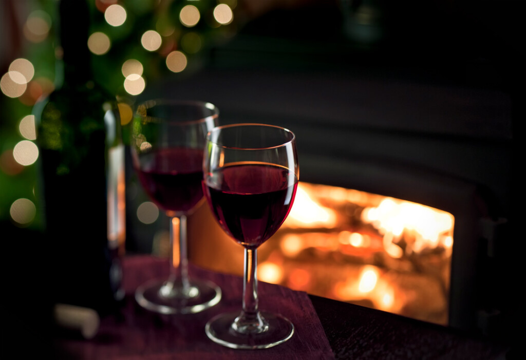 Christmas wine tasting