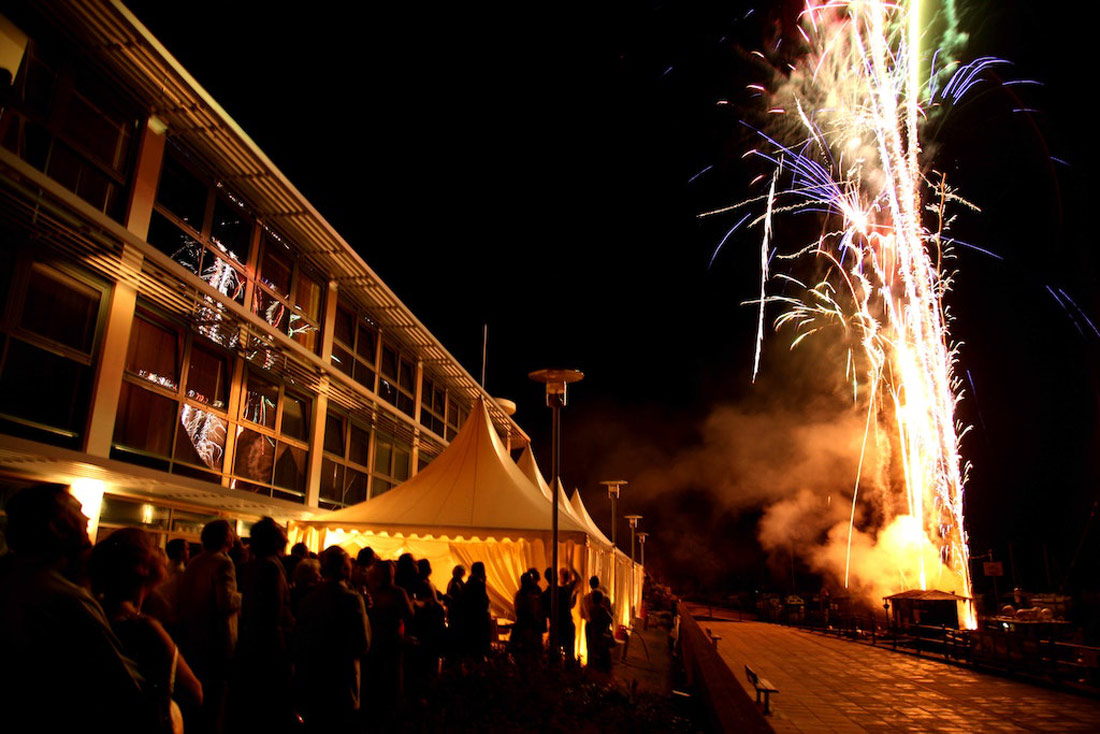 Fireworks at Captain's Club Hotel & Spa in Dorset on New Year's Eve