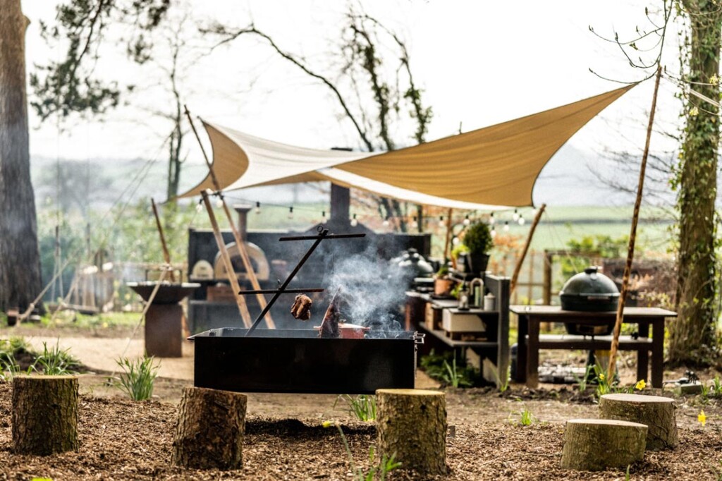 outdoor cooking at High Grange