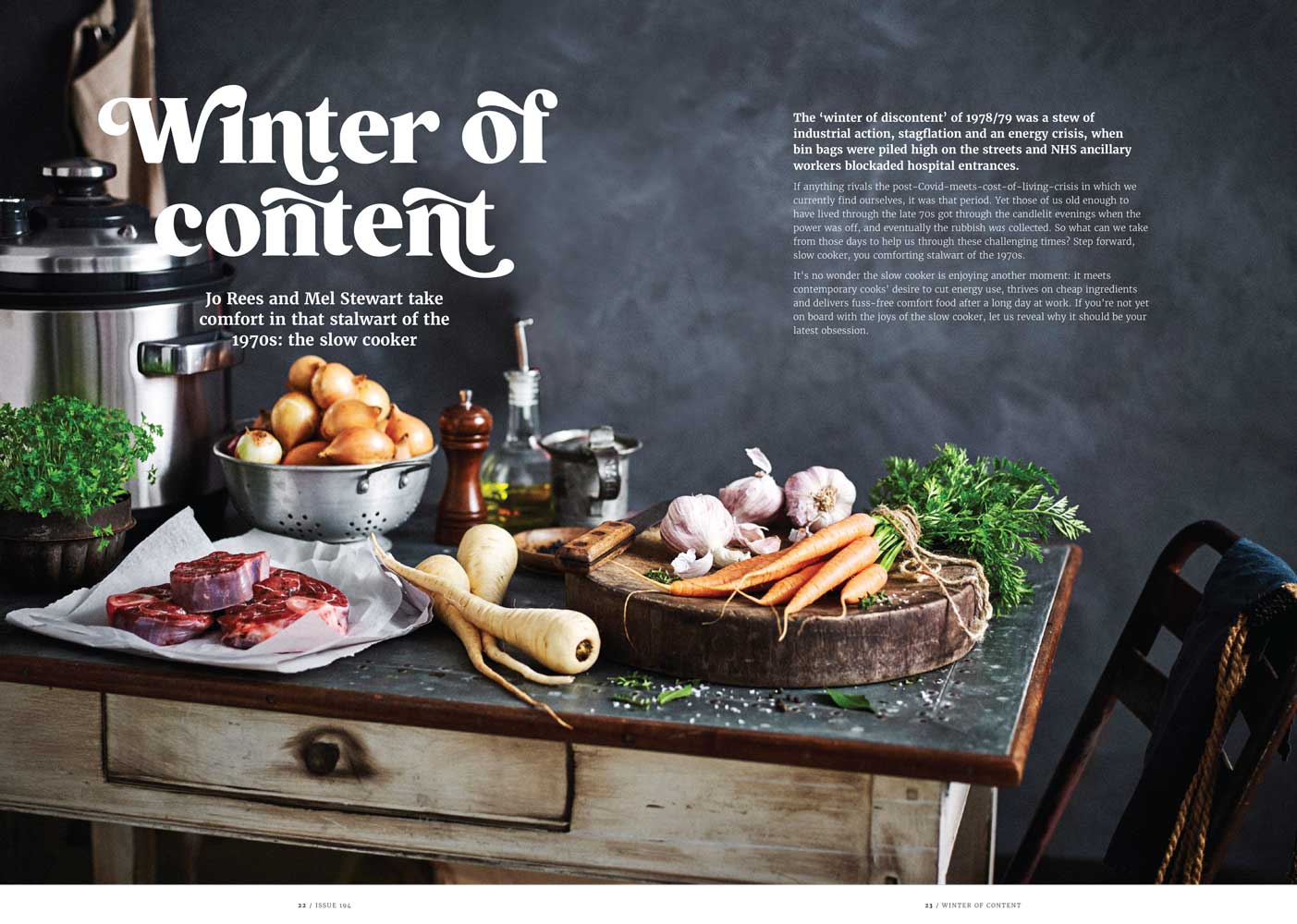 FOOD January February 2023 issue 194 Winter of Content