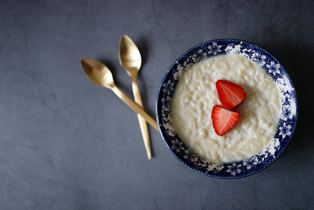 Clotted cream rice pudding