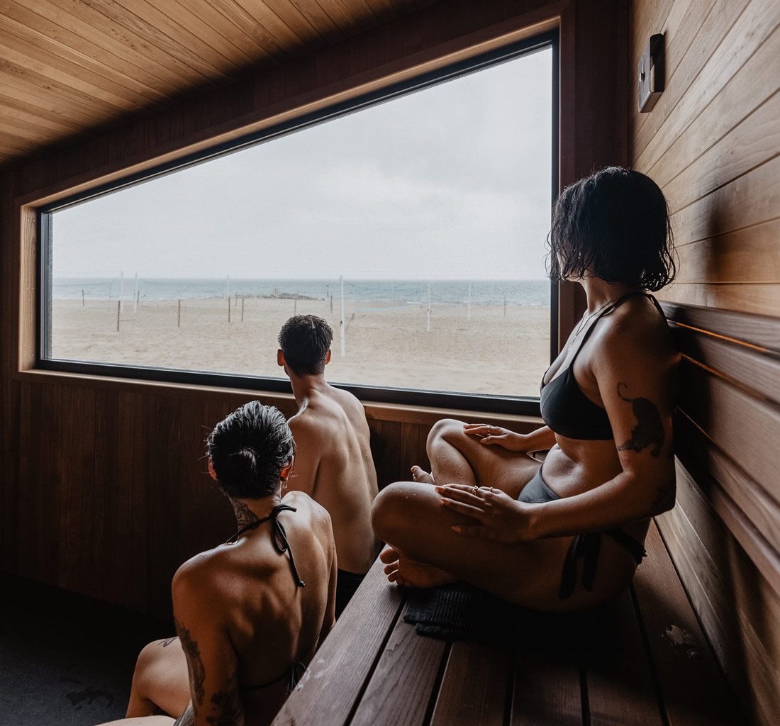 Sea and sauna experiences, saltwater sauna, sea and sauna movement