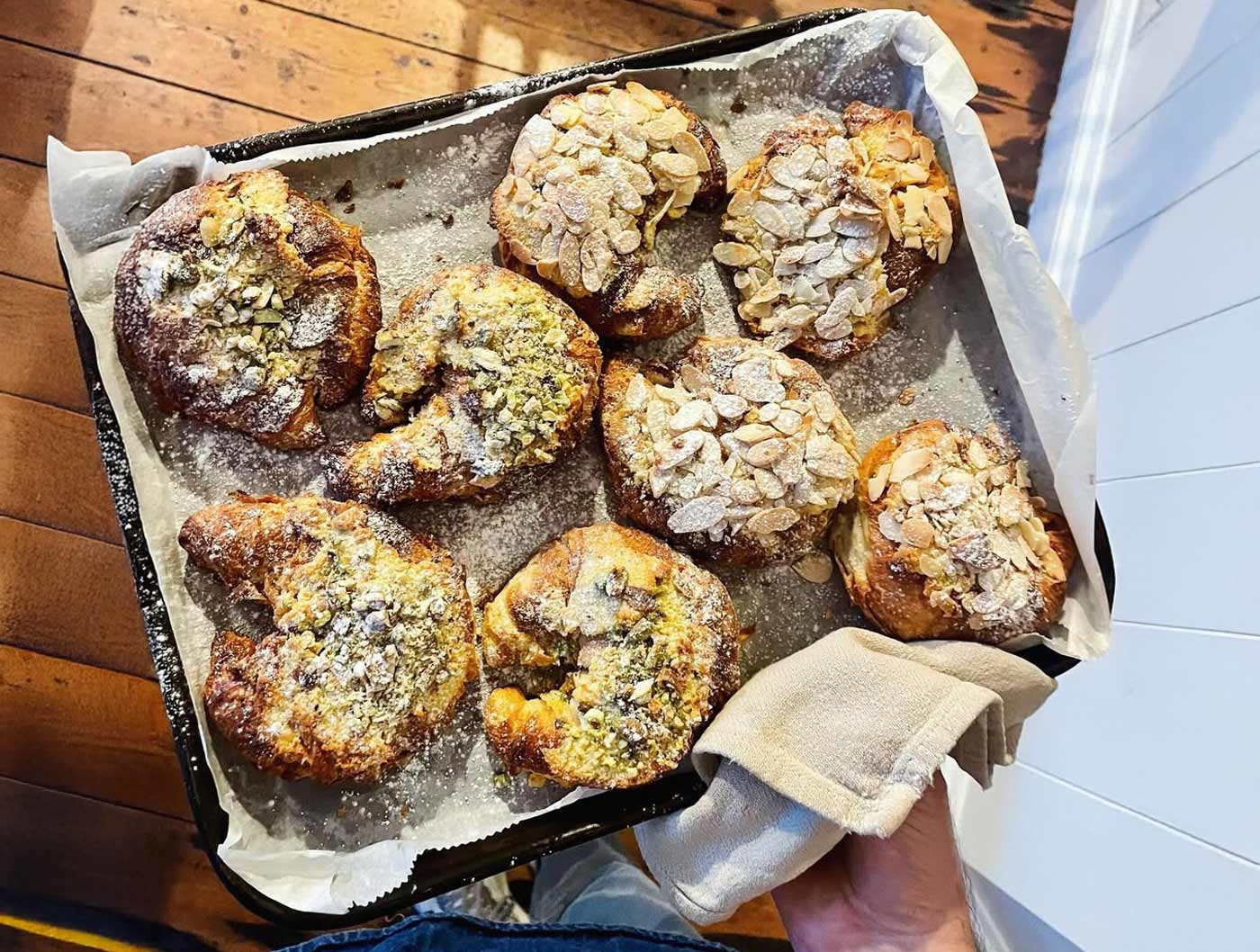 pastries from Liberty Coffee, Launceston in Cornwall